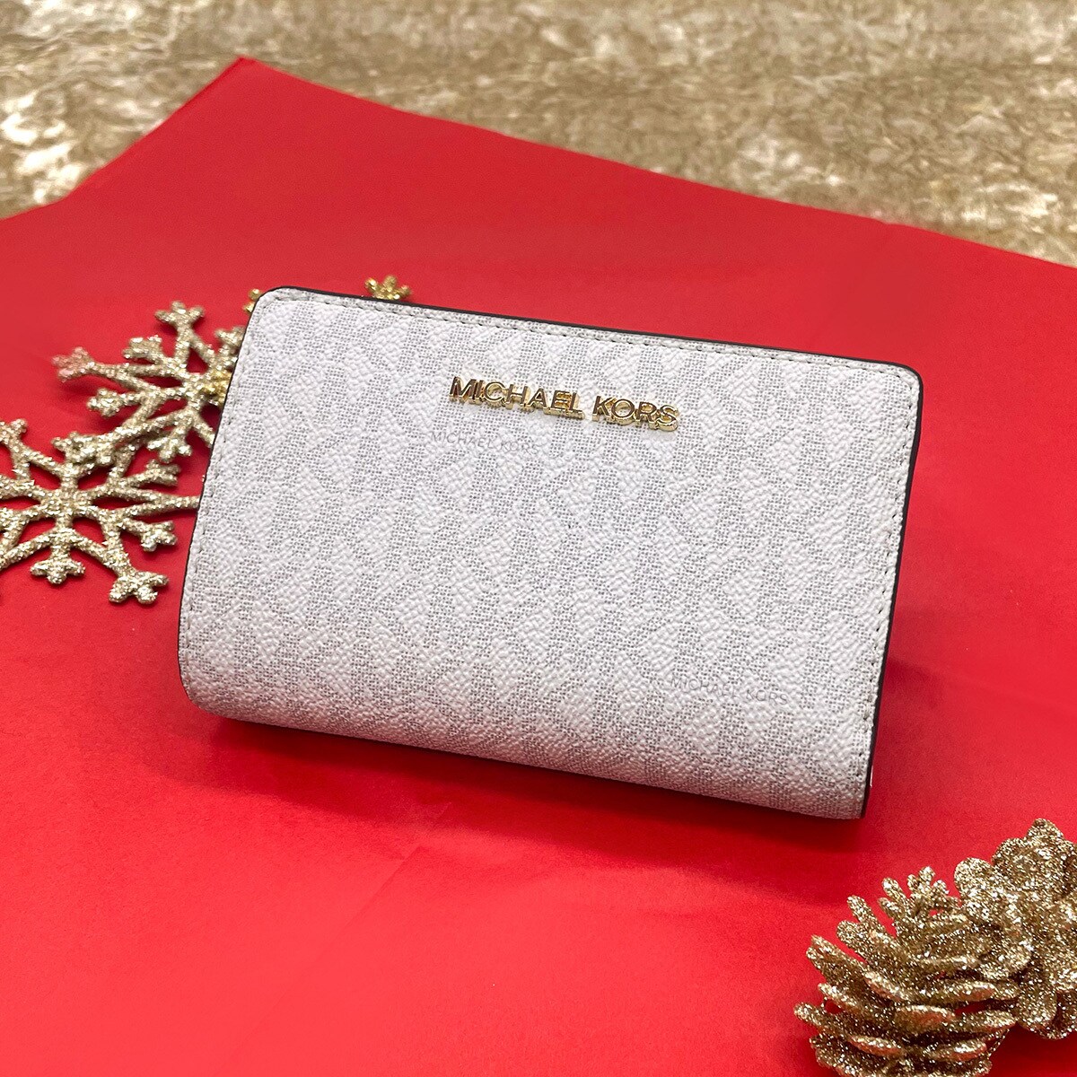 JET SET TRAVEL ビルフォールド ジップ コンパクトウォレット ミディアム/マイケル・コース(Michael Kors)|丸井(マルイ)店