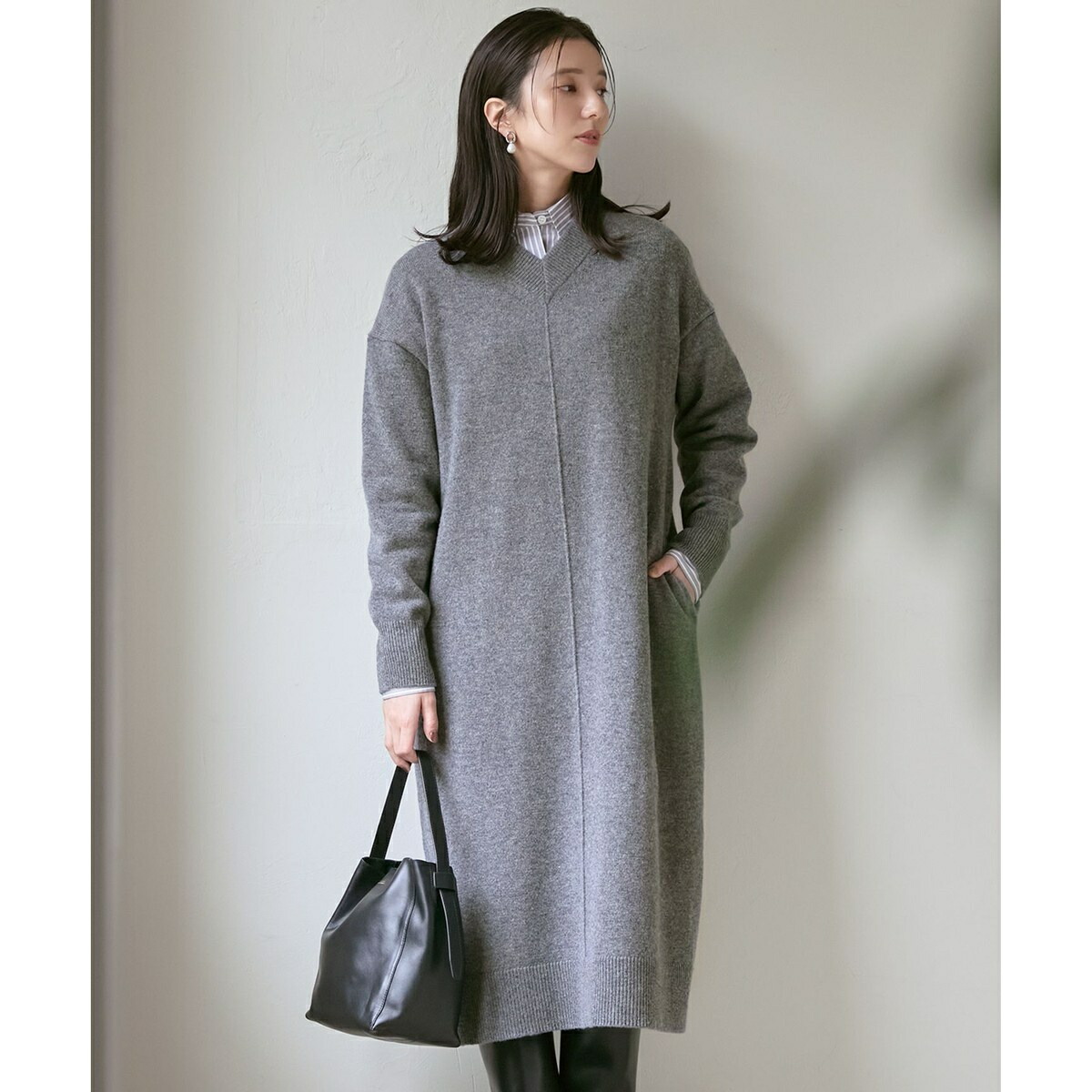 23区 SLOW エンブロイダリーレースワンピース　 カットワーク　ロング　38 23区 SLOW エンブロイダリーレースワンピース カットワーク