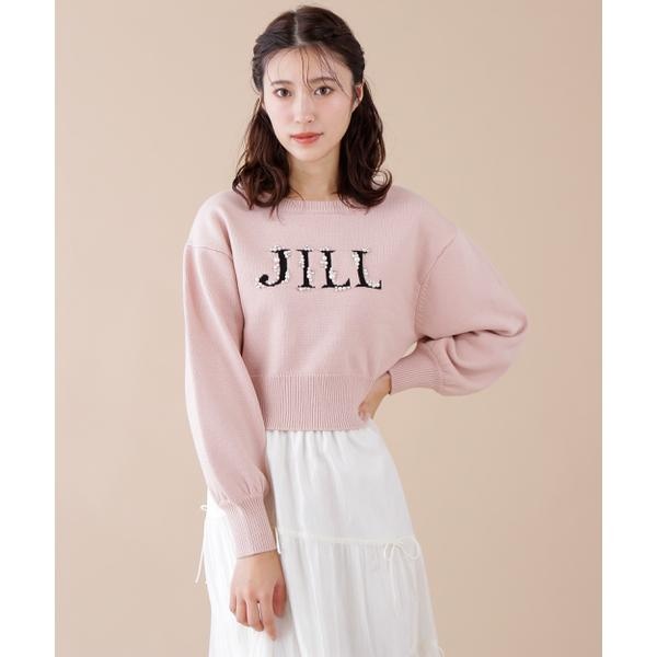 ロゴジャガードビジューニット／ジル バイ ジル スチュアート（JILL by JILL STUART）