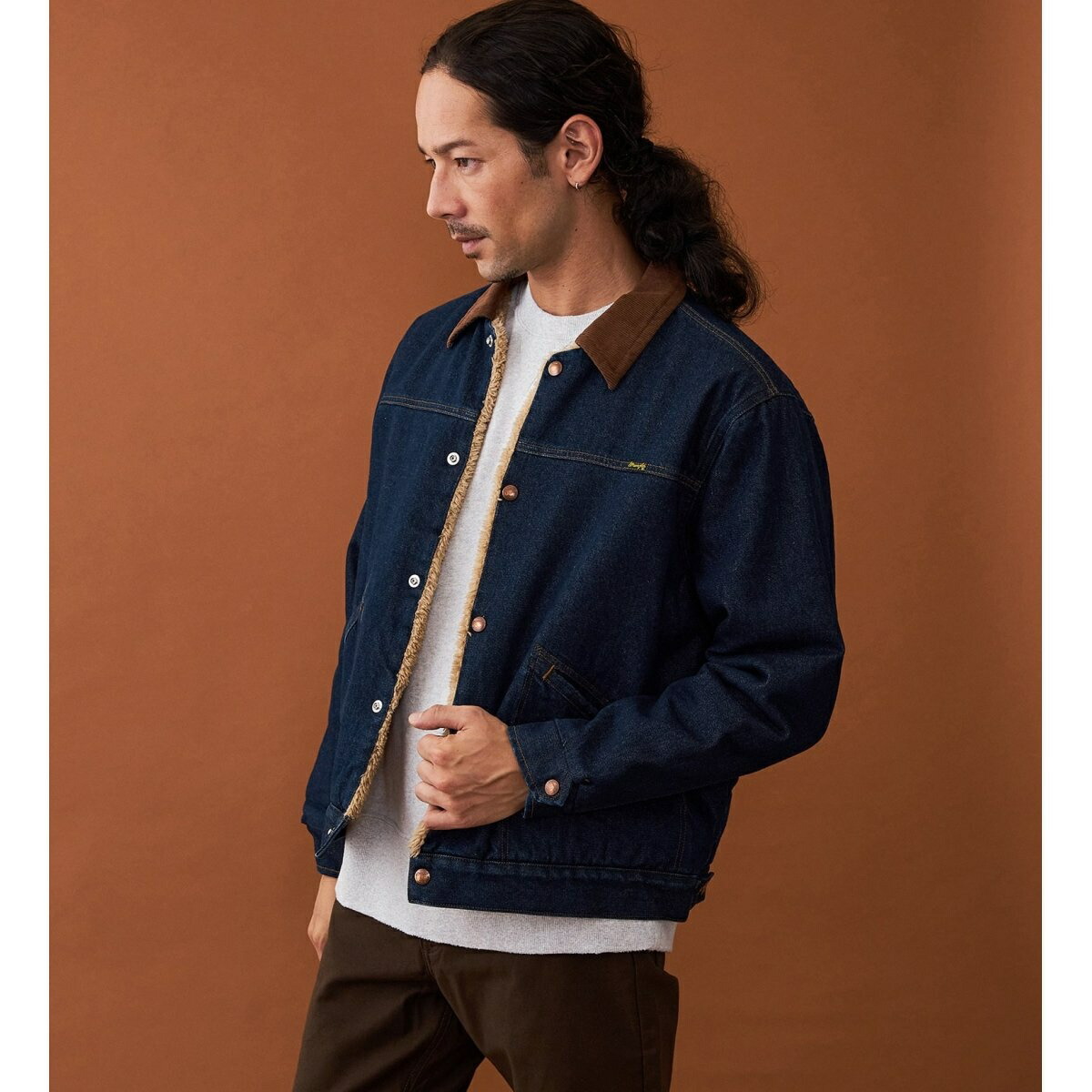 Wrangler シェルパ襟デニムジャケット Wrangler ラングラー WRANGLER シェルパ デニムジャケット