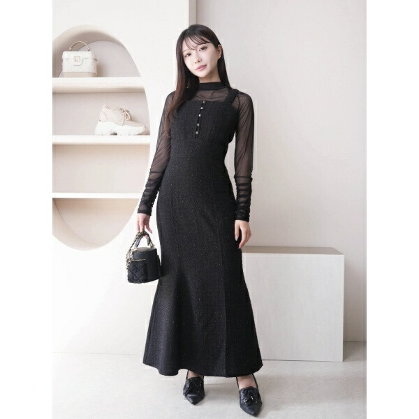 リップサービス 今季 チュールフレアジャンスカワンピース チュールフレアジャンスカワンピース（ワンピース）｜LIPSERVICE