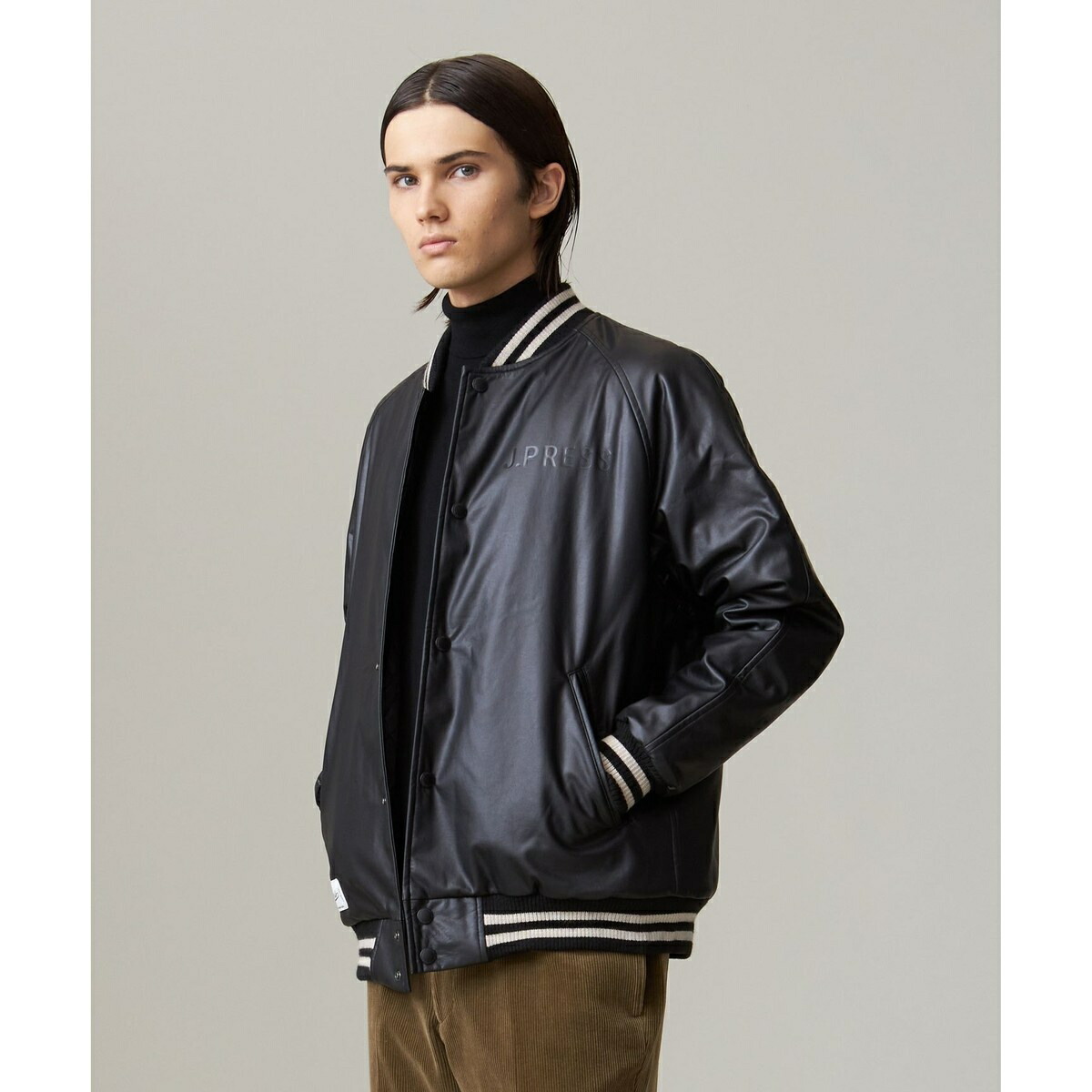 未使用✨️ jpress 定価13万 スタジャン メルトン ウール カウレザー 未使用✨️ jpress 定価13万 スタジャン メルトン ウール