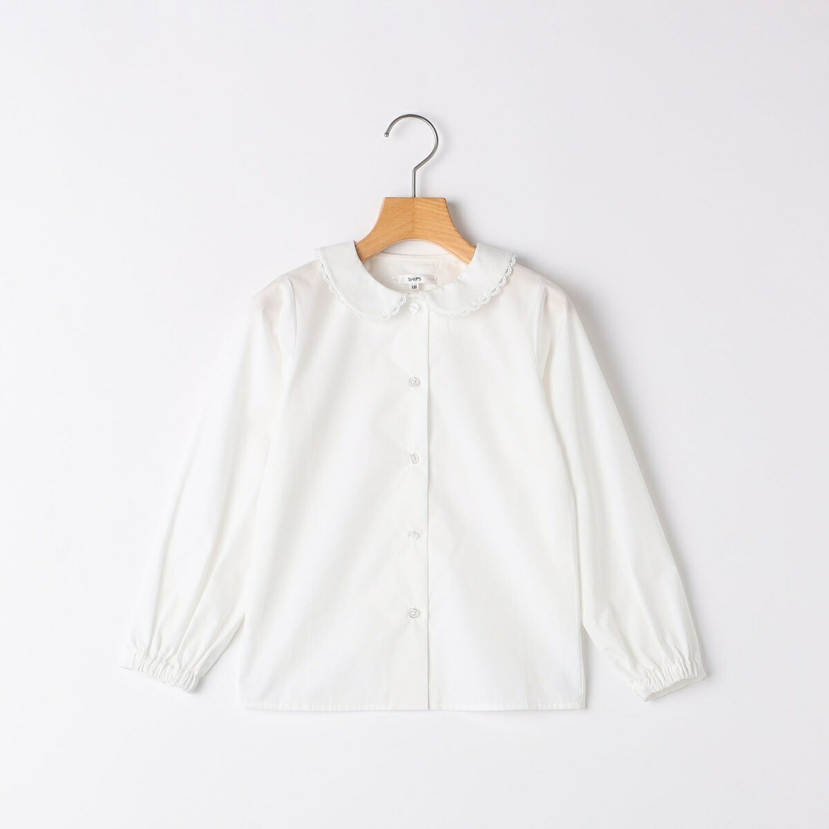 SHIPS KIDS:110～130cm / ミニ レース カラー ブラウス／シップス（SHIPS）