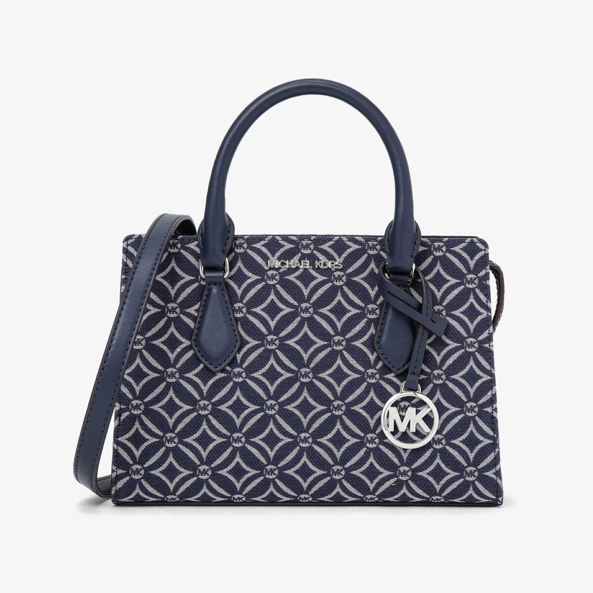 SHEILA ロゴタイプ ジャカード センタージップ サッチェル スモール／マイケル・授業計画（Michael Kors）