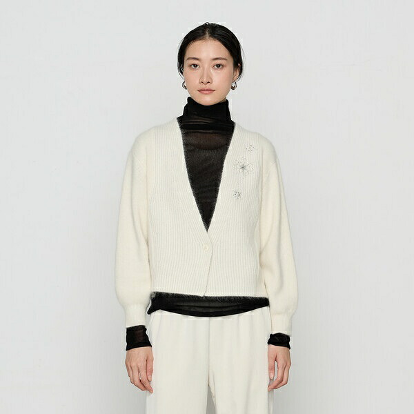 ラクーン×アンゴラブレンドヤーン パーティーニット・ショートカーデ／ギャバジン K.T（Gabardine K.T）