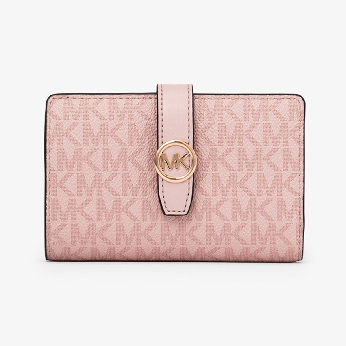 新品 MICHAEL KORS タブ ウォレット ミディアム MKシグネチャー GREENWICH(グリニッチ) タブ ウォレット ミディアム - MK