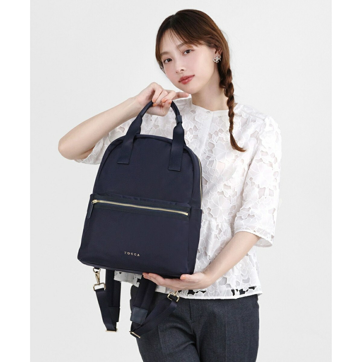 トッカ　バックパック　2WAYトートバッグ 楽天市場】【中古】TOCCA(トッカ) リュックサック 2way グレー