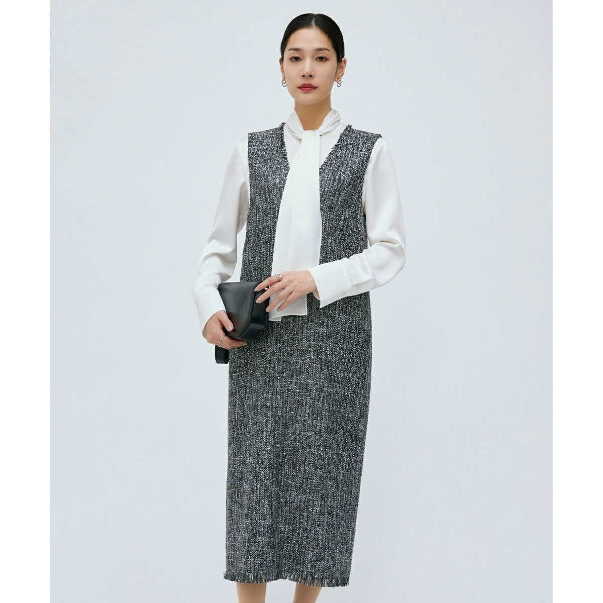 【CLASSY.1月号掲載】スパングルツイード ジャンパースカート/ICB(ICB)|丸井(マルイ)店