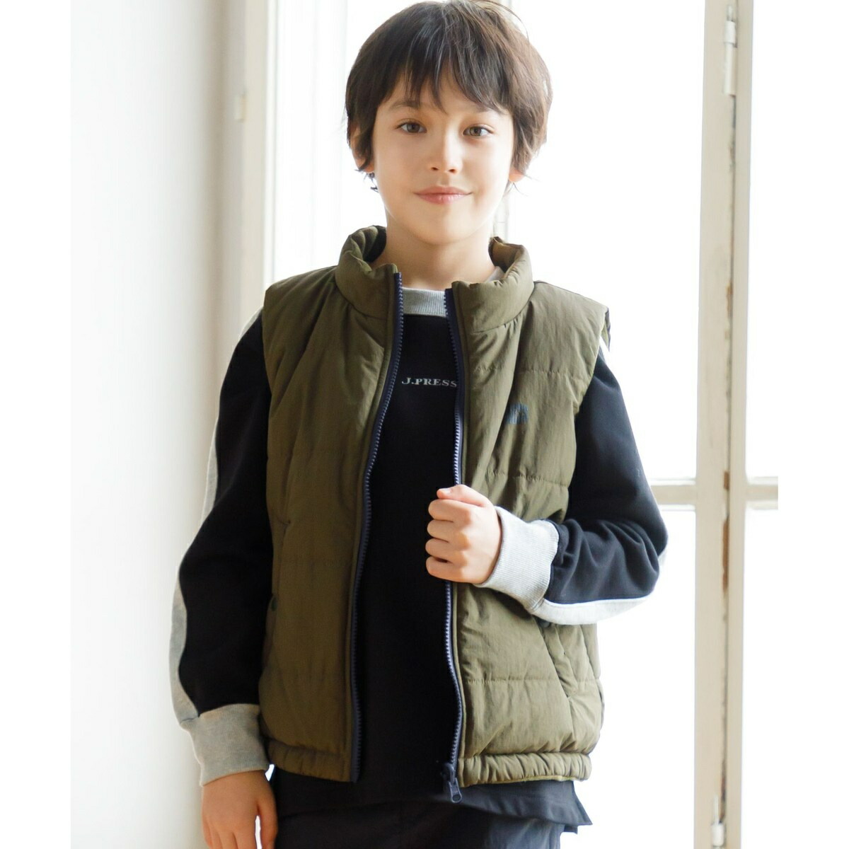 【140-170cm】リバーシブル ベスト／Ｊプレス（J.PRESS）