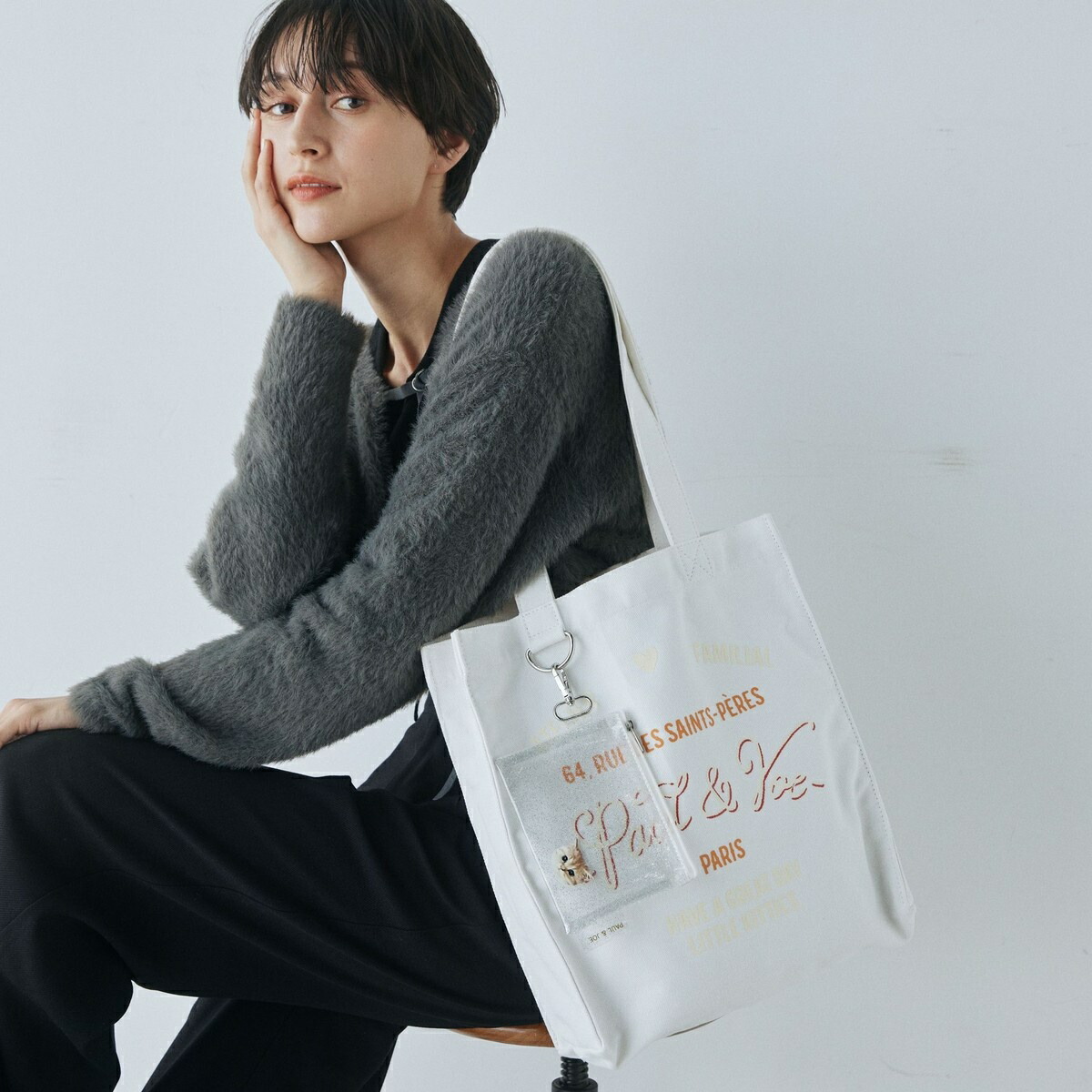 本日限定値引き☆ブラック トートバッグ　ノベルティ セパレートメッシュトート(ブラック)【グッズストアドットネット