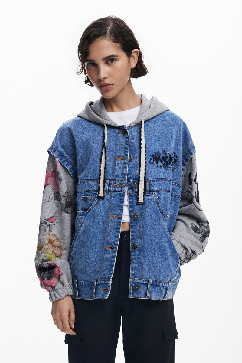 Desigual × Disney ハイブリッドデニムライダース M 極美品 Desigual（デシグアル）の「[DESIGUAL] THE ICONIC JACKET
