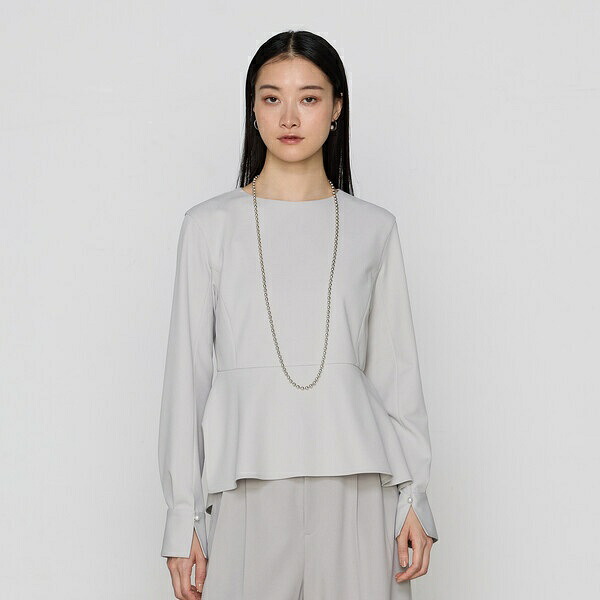 【セットアップ相応う】ジョーゼットティーシャツ ペプラムティーシャツ／K.T キヨコ タカセ（K.T KIYOKO TAKASE） レディースファッション-トップス