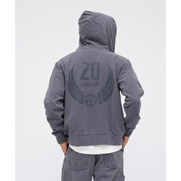 《WEB制限事項》FADE WASH ZIP UP PARKA ”SAIPAN” ／ フェイドウォッシュ／アヴィレックス（AVIREX） トップス-パーカー