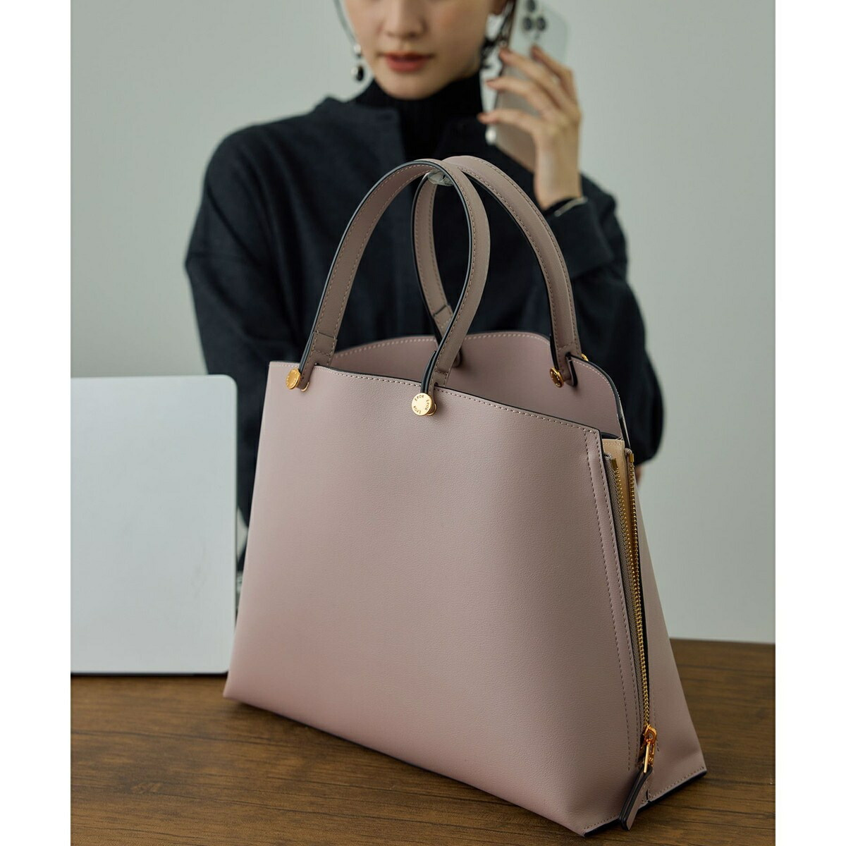 【E'POR】Y BAG Medium/通勤・軽量／ロペ（ROPE'）