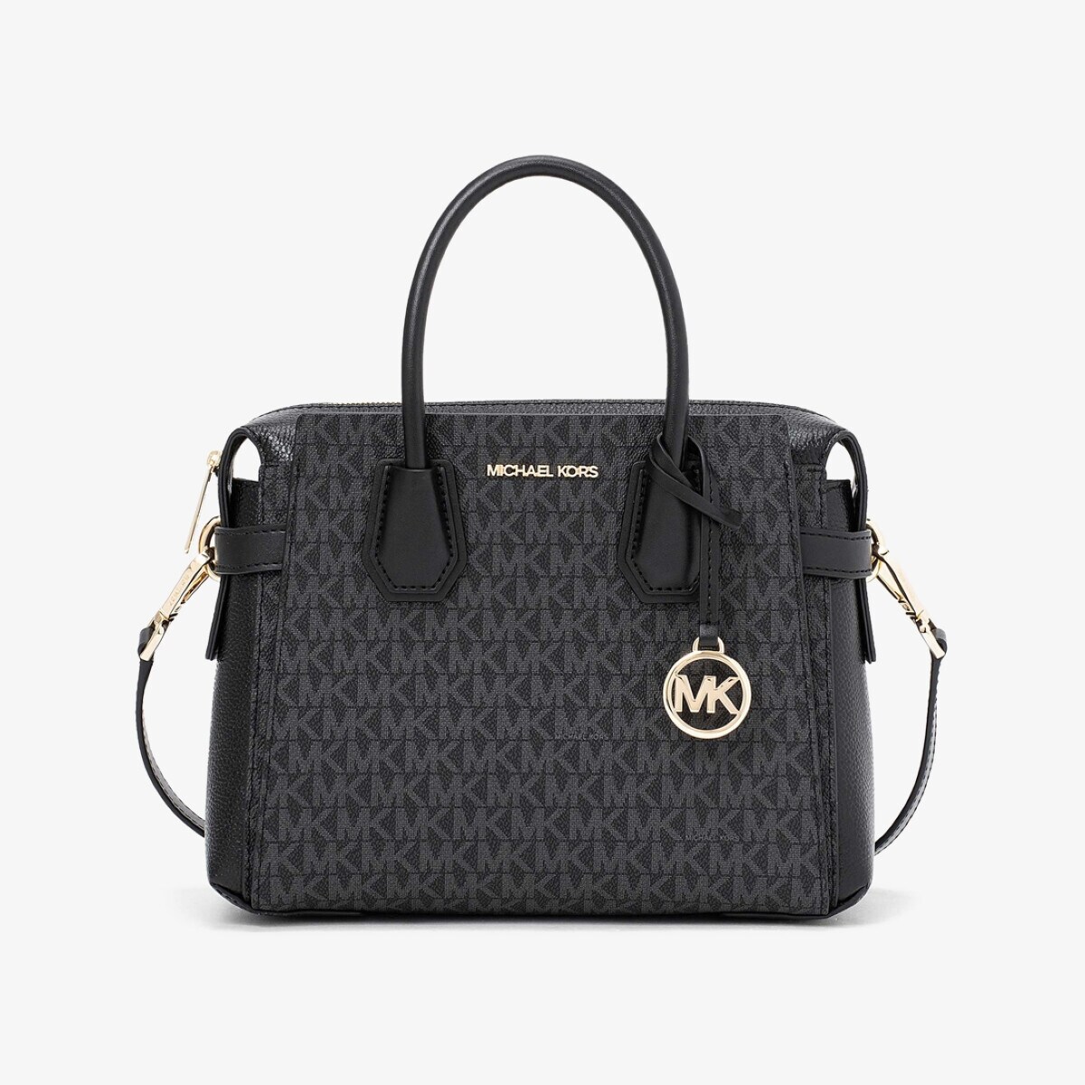 MERCER トップジップ 呼びりんテッド サッチェル スモール - MK名書き／マイケル・授業計画（Michael Kors）