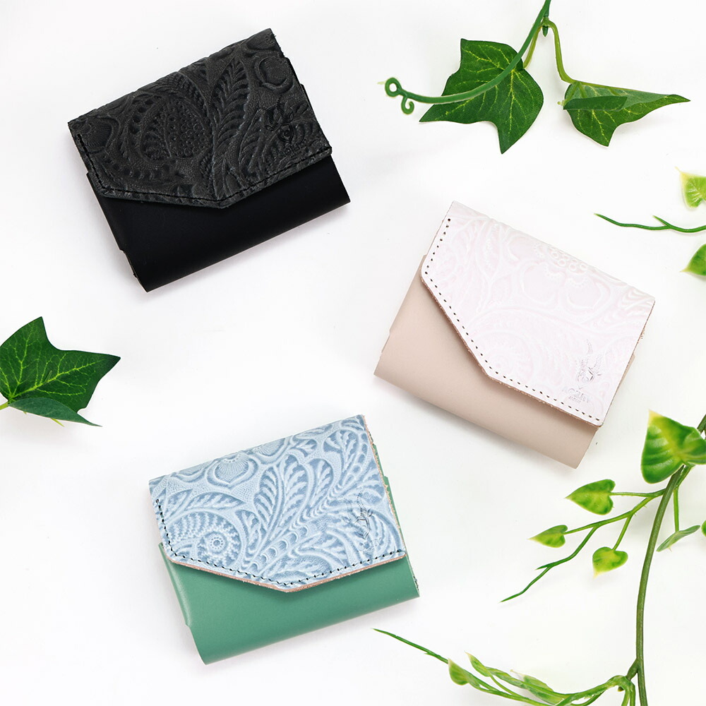 楽天市場】リオン/シビラ(ピンク)【ミニ財布 三つ折財布