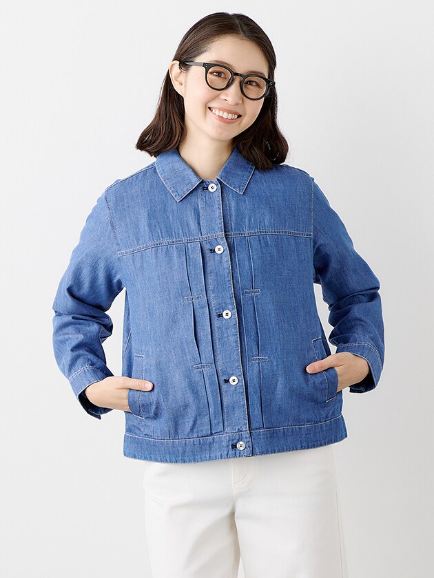 楽天市場】デニムライクブラウス／エレメント オブ シンプルライフ