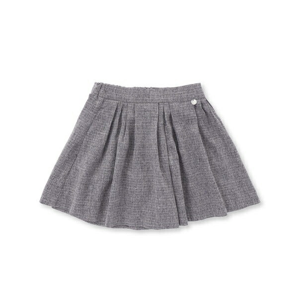 ツイード風ランダムタックキュロットパンツ(95~150cm)／ベベ プチ ポワ ヴェール（BeBe Petits Pois Vert）