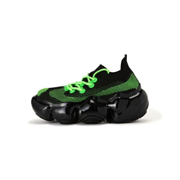 grounds／グラウンズ／MOOPIE EL／BLACK NEON GREEN／ロイヤル閃光電球（ROYAL FLASH）