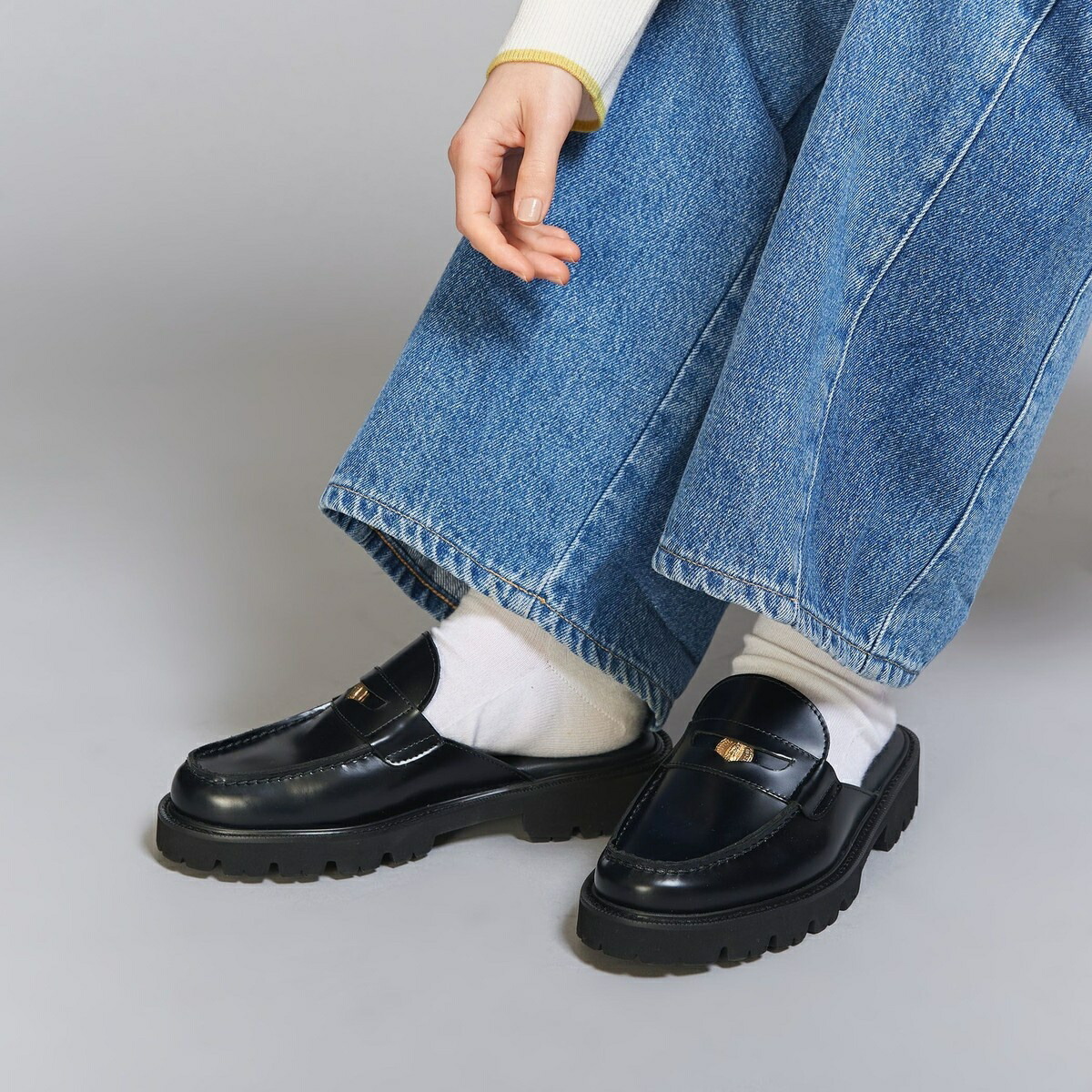 mana　新品MAPACHE ALEGRIA レザーフラットシューズ BEAUTY&YOUTH UNITED ARROWS（ビューティーアンドユース