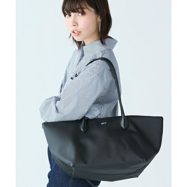 Lacoste ブラック トートバッグ ラコステ LACOSTE メンズクラシック スクエアトートバッグ