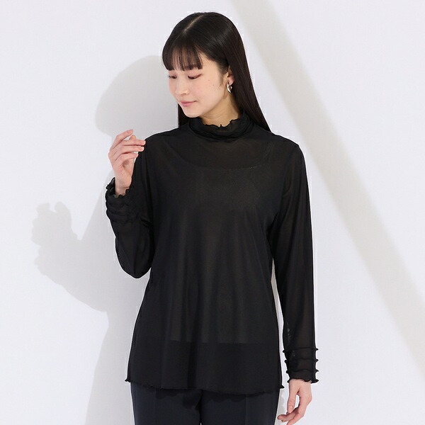 ワイズメッシュ　ハイネックフリルTシャツ／リリアンビューティ（Liliane Burty）｜丸井（マルイ）店 15,675円