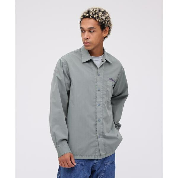 《WEB限定》FADED ONE POINT WORK SHIRT ／ フェイデッド ワンポイント ／アヴィレックス（AVIREX）