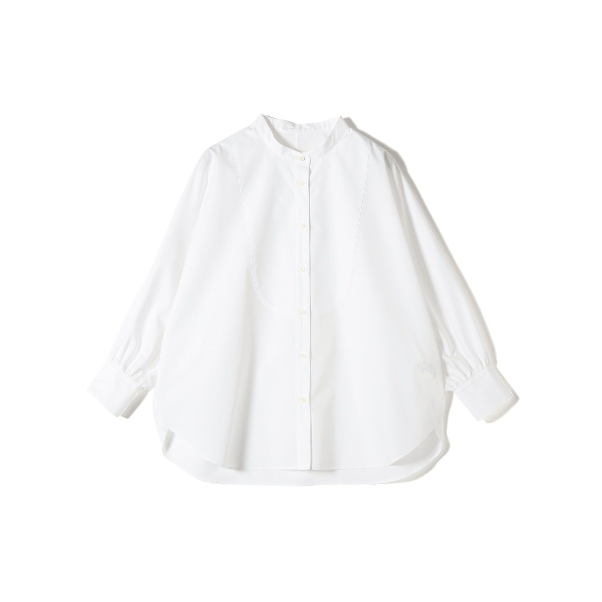 SHIPS Primary Navy Label:スーピマコットン ドルマン ビッグ シャツ／シップス（SHIPS）