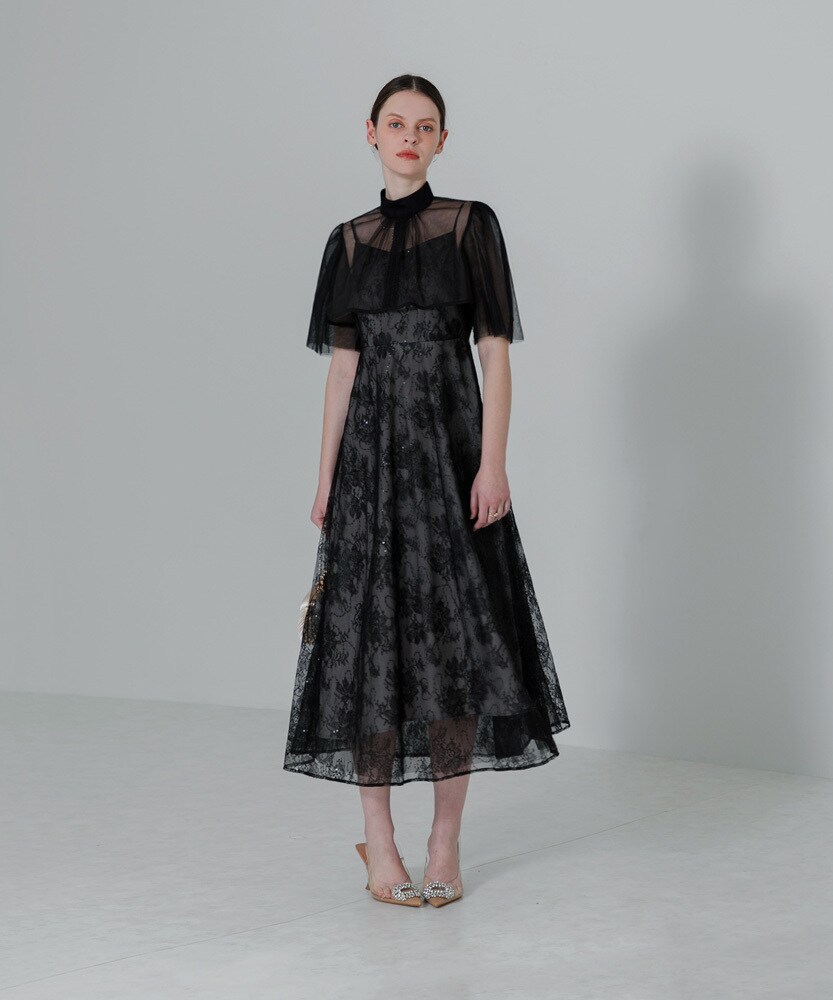 楽天市場】【LEJA】配色パイピングレーススパンコール刺繍