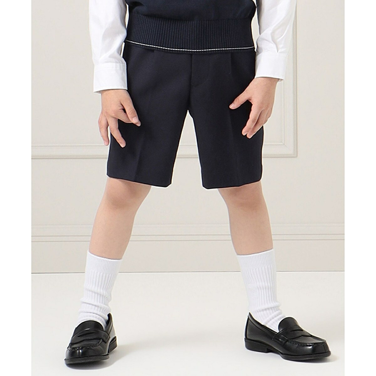 【100-130cm】ギャバタッサー ハーフパンツ／Ｊプレス（J.PRESS）