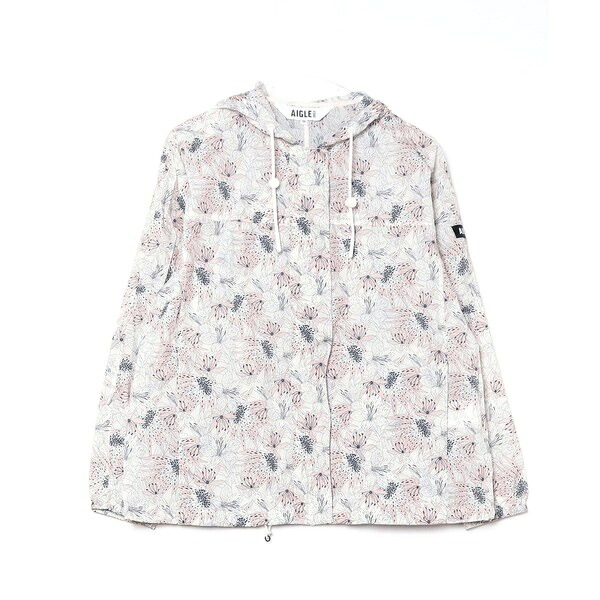 UVカット 撥水パッカブルプリントナイロンジャケット フラワー柄 カモフラージュ柄／エーグル（AIGLE）