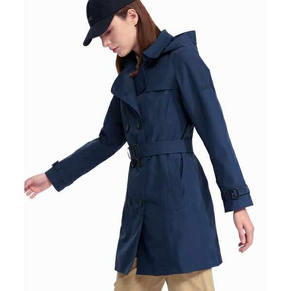 GORE-TEX ゴアテックス 防風 雨合羽 撥水 透湿 ダブルプレスト トレンチコート ボンネット取り外／エーグル（AIGLE）