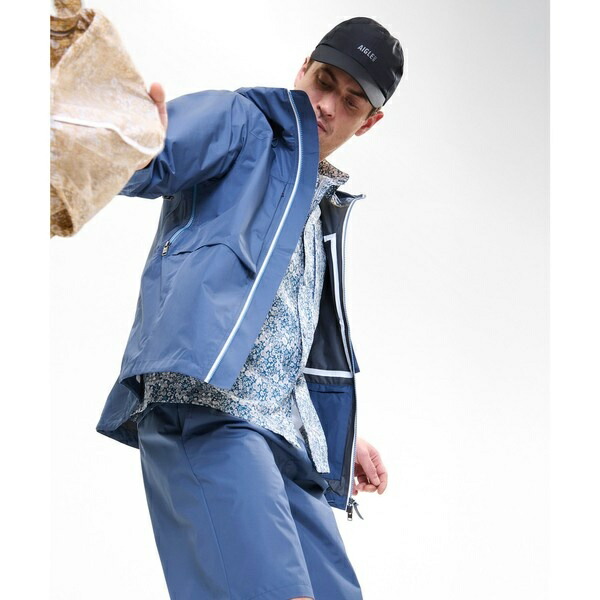 雨合羽 透湿 レインパックプロ ポケッタブル 2.5レイヤーフーデッドジャケット／エーグル（AIGLE）