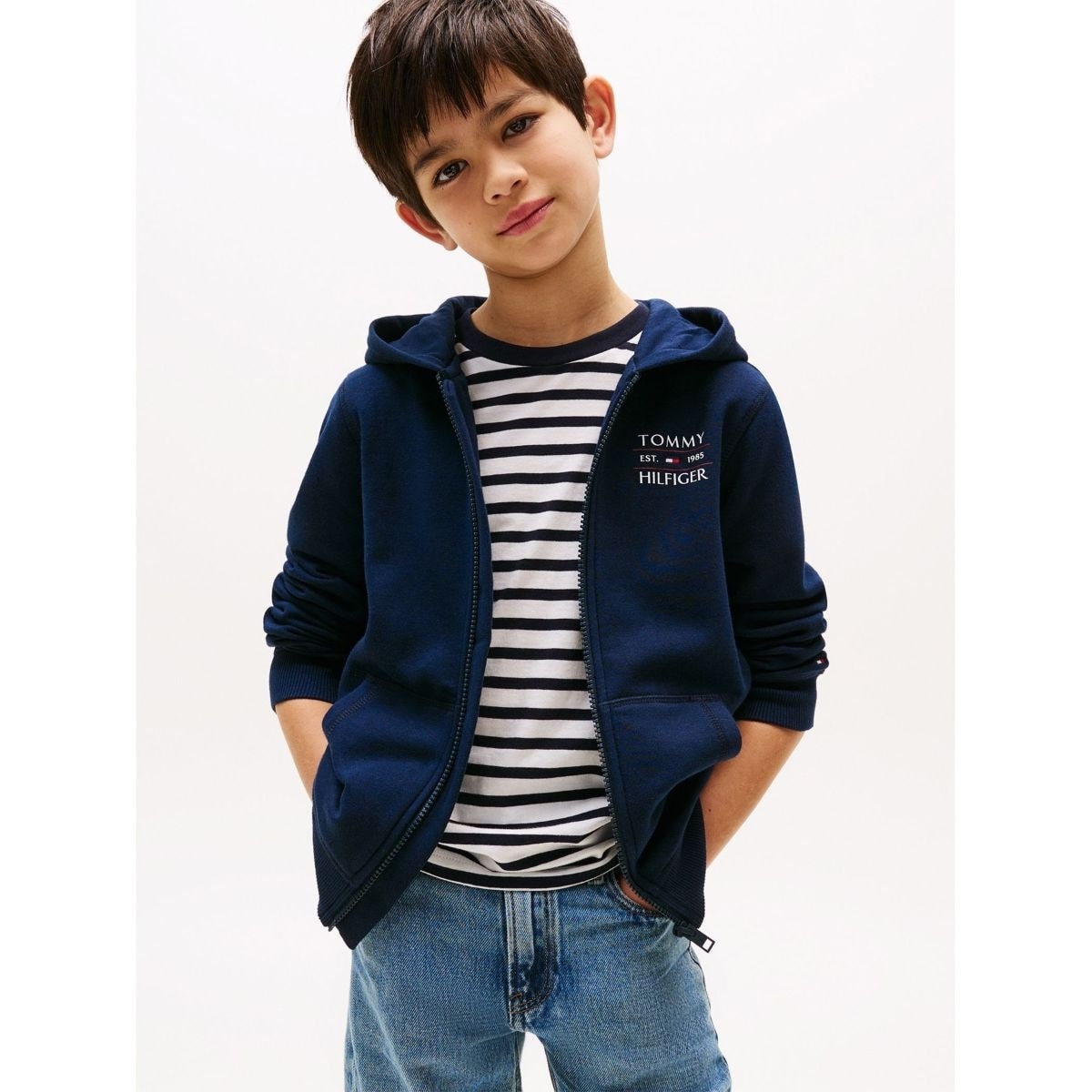 TOMMY FLAG HILFIGER ZIP HOODIE／トミー ヒルフィガー（Tommy Hilfiger）