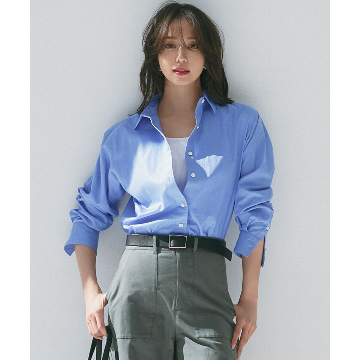 【CLASSY.5月号掲載/洗える】CANCLINI ベーシック シャツ／23区（23KU）