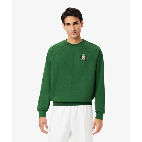 エンブレムステッチフレンチメイドクルーネックスウェット／ラコステ（LACOSTE）