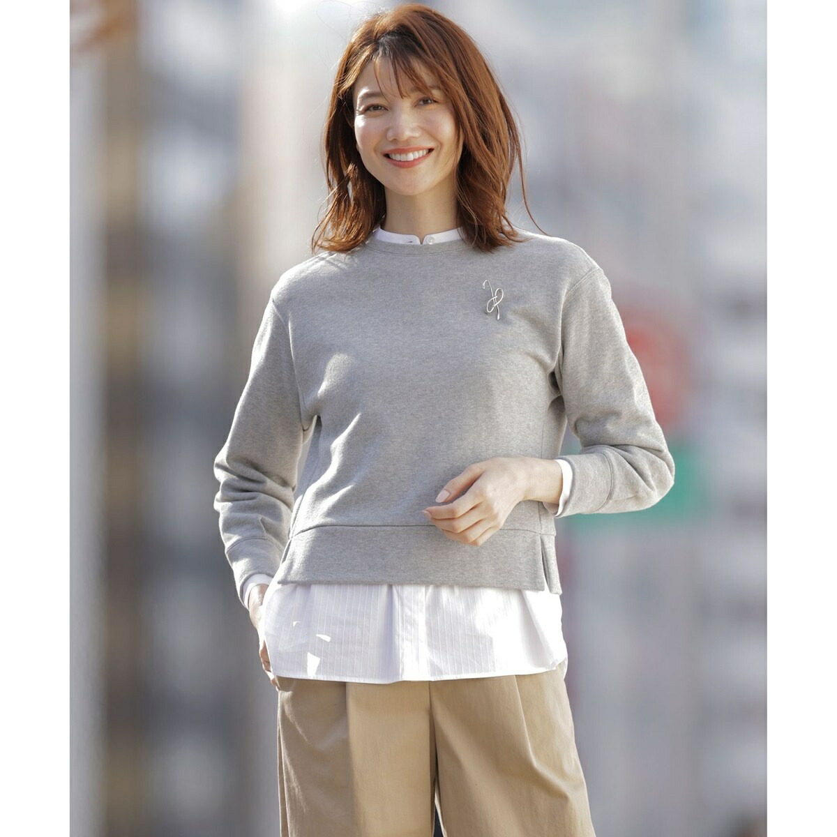 【WEB限定カラーあり】ラメ裏毛 カットソー／Ｊプレス（J.PRESS） 6,353円