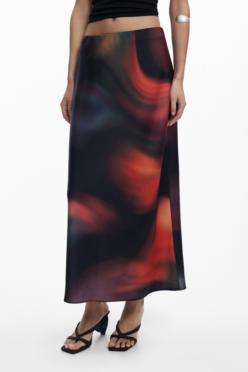 【5サイズ展開/XS/XL/大きいサイズ】ロングスカート ステイン柄／デシグアル（Desigual）｜丸井（マルイ）店