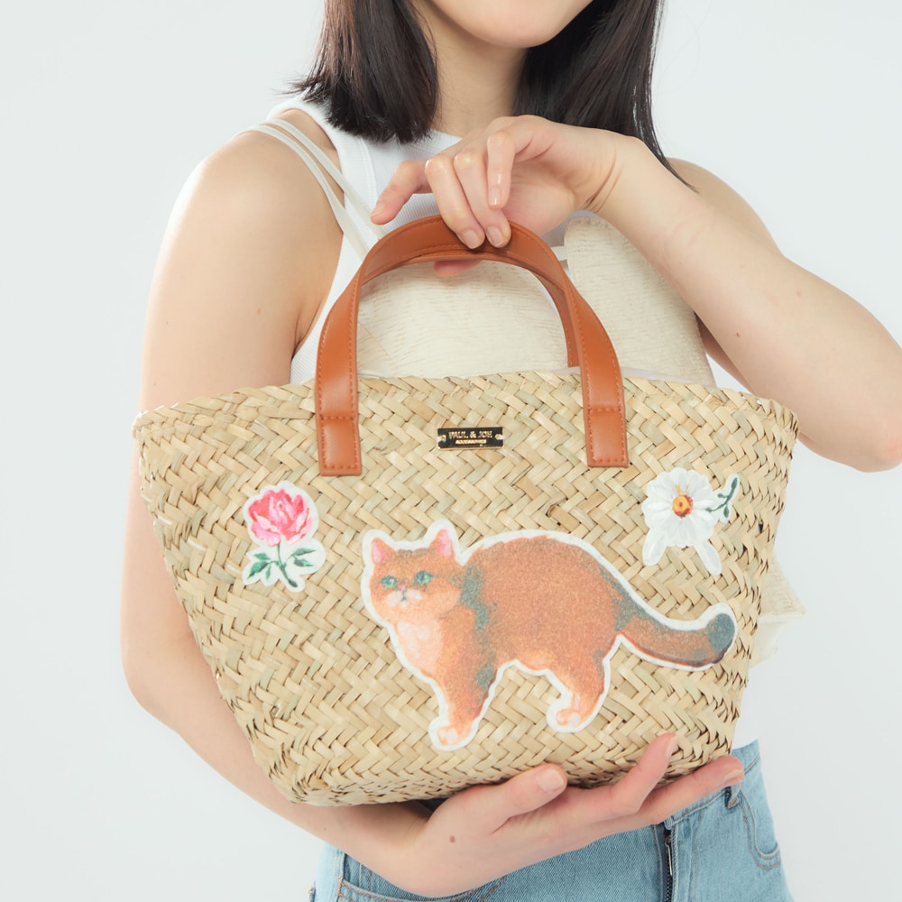 ハンドバッグ かごバッグ PJA-B1201 バスケットバッグ／ポールアンドジョーアクセソワ（PAUL ＆ JOE ACCESSOIRES）