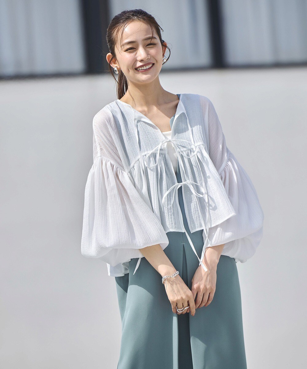 シアーボリュームトップス＆キーネックワンピースセットアップ／ルイルエブティック（RUIRUE BOUTIQUE）｜丸井（マルイ）店 7,997円
