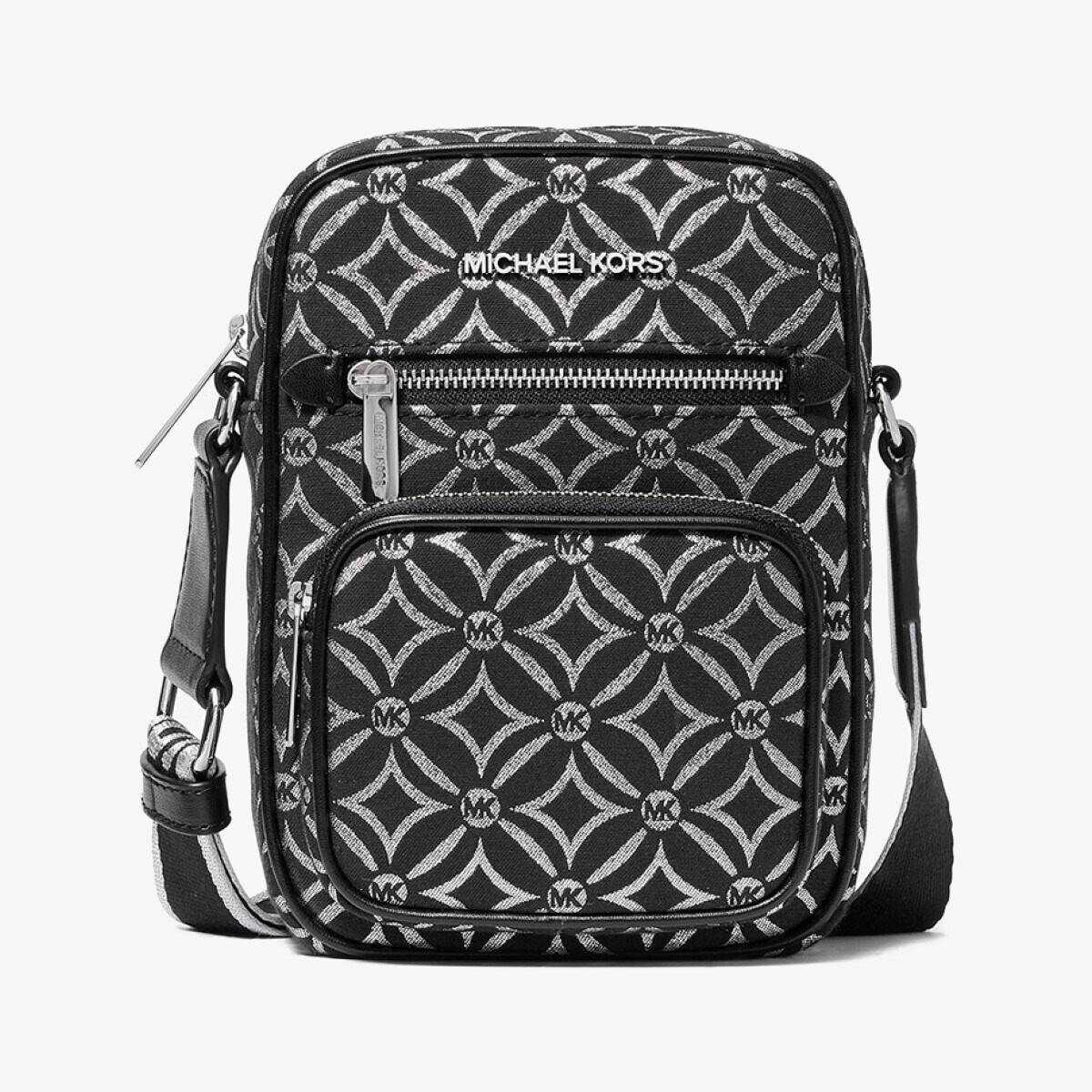 JET SET ITEM メタリック ロゴジャカード ダッフルクロスボディ ミディアム／マイケル・コース（Michael Kors）