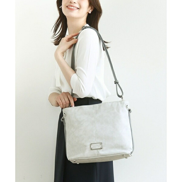 [2WAY]メタルタグアクセントショルダーバッグ／MK ミッシェルクラン バッグ（MK MICHEL KLEIN BAG）