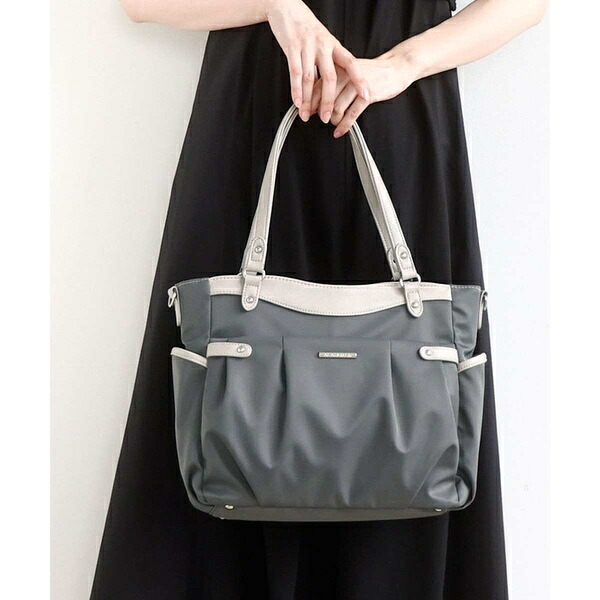 [撥水/2WAY]サイドポケットパイピングバッグ／MK ミッシェルクラン バッグ（MK MICHEL KLEIN BAG）