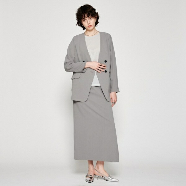 【セットアップ／マシンウォッシュ】イージーIラインスカート／クロエンス（cloenc）