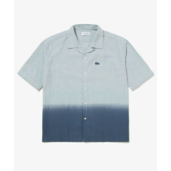 グラデーション コットンオックスフォード オープンカラーシャツ／ラコステ（LACOSTE）