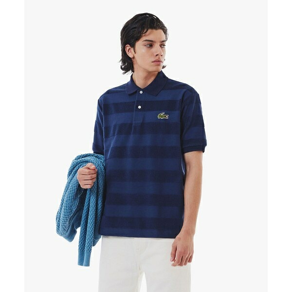 パイル地切り替え同色ボーダーポロシャツ/ラコステ(LACOSTE)|丸井(マルイ)店