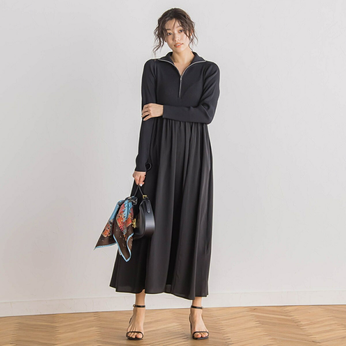 ハーフジップドッキングワンピース≪手洗い可能≫／ドロワットロートレアモン（Droite lautreamont）｜丸井（マルイ）店