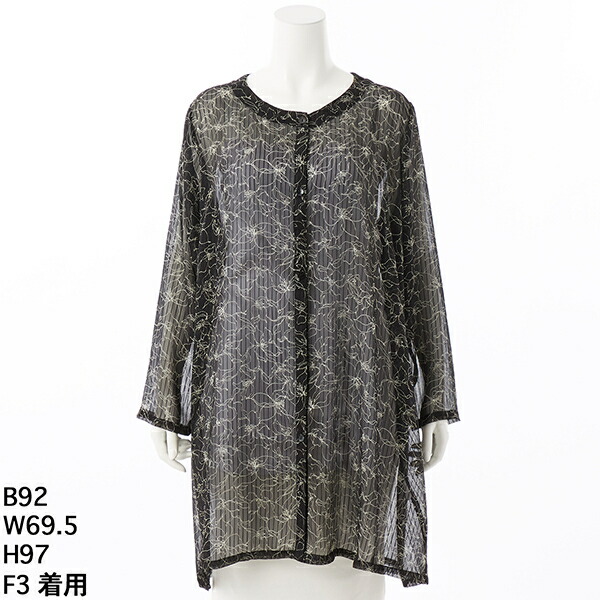 楽天市場】【大きいサイズレディース】フロッキードットプリント