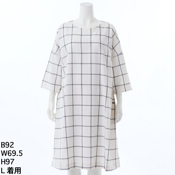 楽天市場】リネンチェックブラウス 【グリーンノート】【大きいサイズ