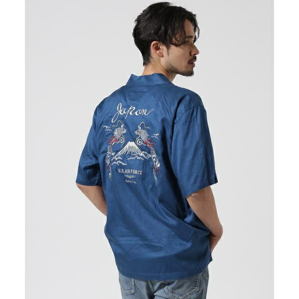 DOUBLE DRAGON SOUVENIR SHIRT ／ ダブルドラゴン スーベニア 半袖シャツ／アヴィレックス（AVIREX）